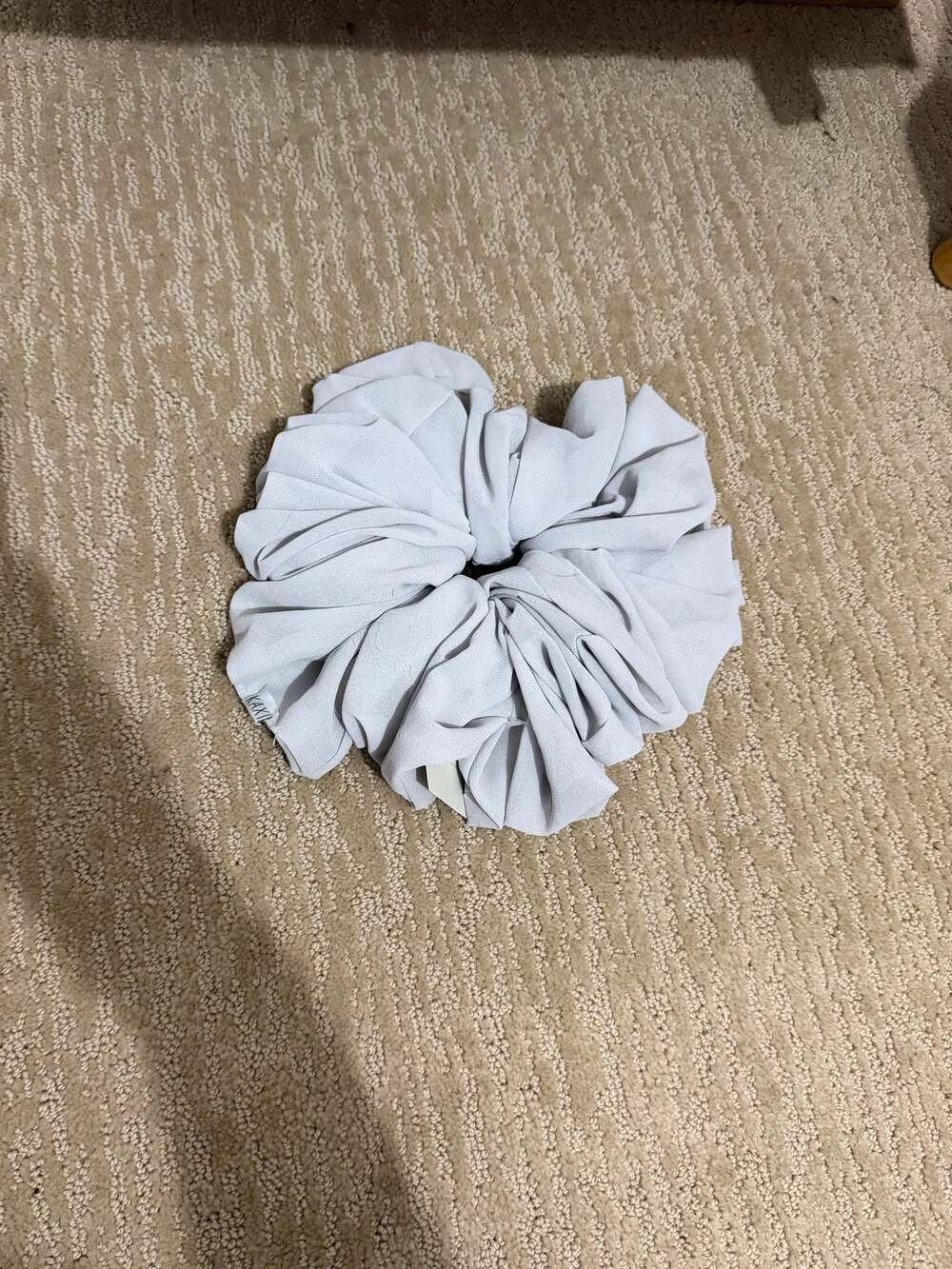 KAXI Jumbo Light Blue Gray Chiffon Scrunchie